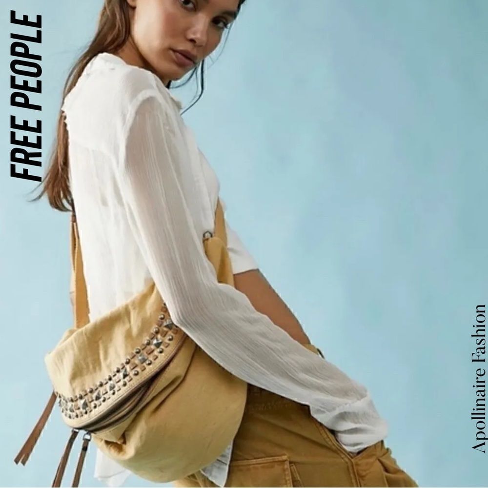 WE THE FREE AT EASE SLING CANVAS BAG IN CAMEL NEW NWOT